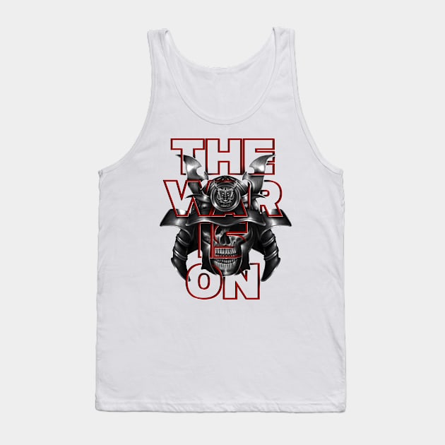 Asian war skull Tank Top by SAN ART STUDIO 